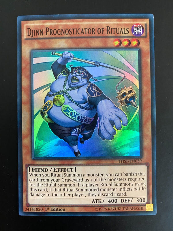 Yugioh Djinn Prognosticator of Rituals THSF-EN039 Super Rare 1st Edition NM