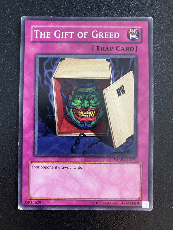 Yugioh The Gift of Greed TAEV-EN079 Common Unlimited Edition MP