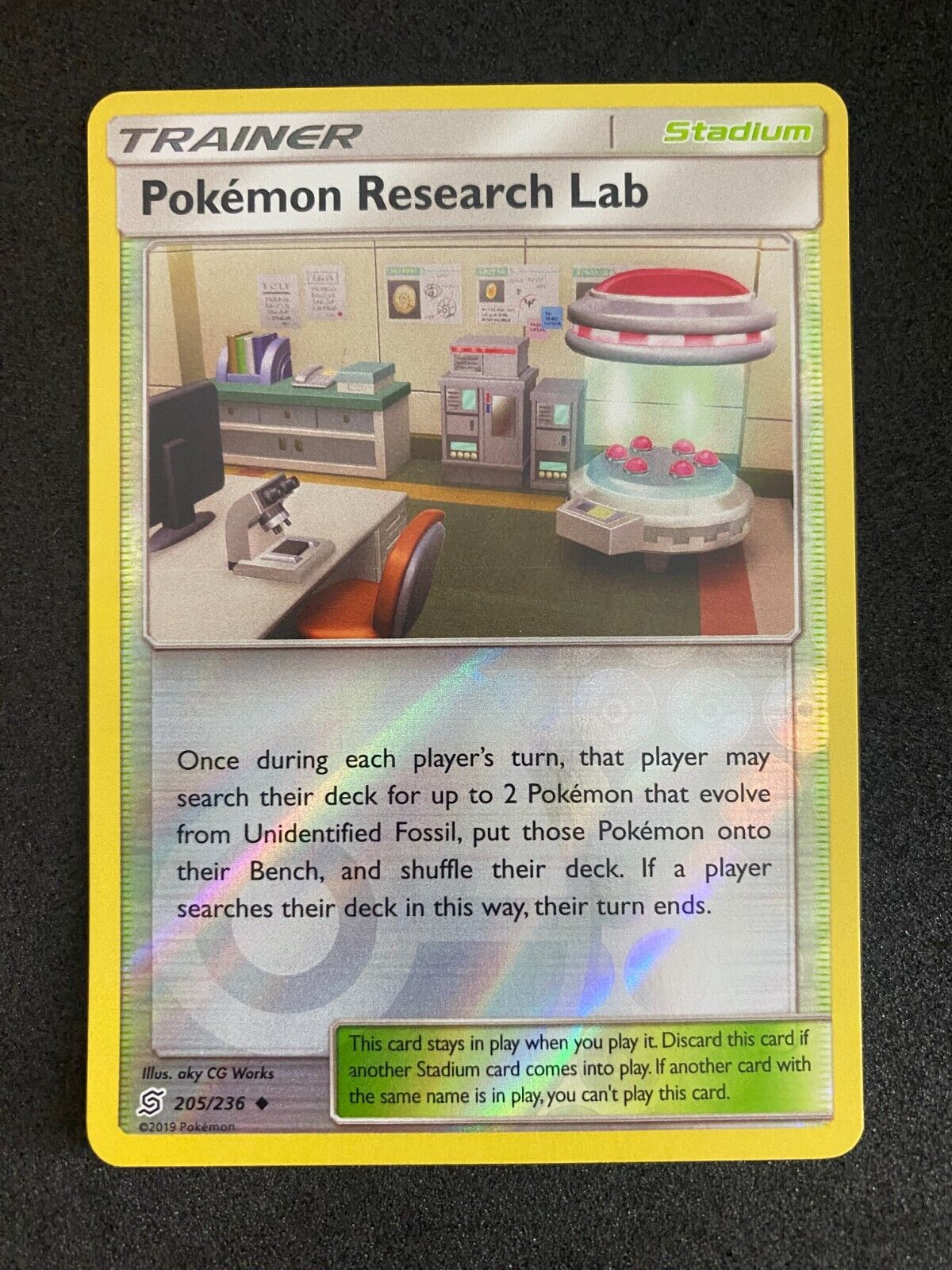 Pokemon Pokémon Research Lab 205/236 Unified Minds Reverse Holo NM