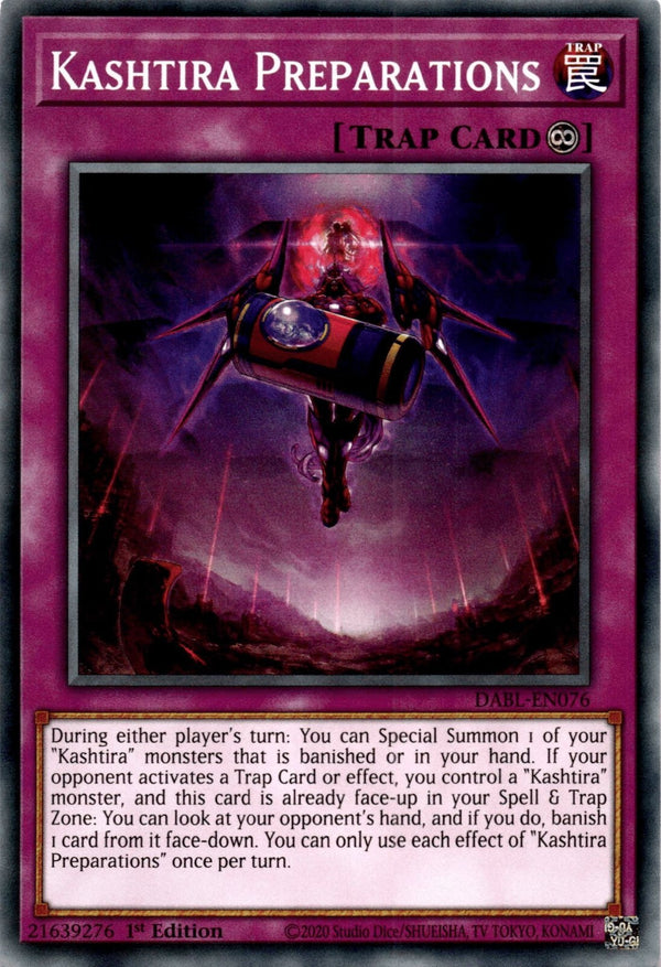 Yugioh Kashtira Preparations DABL-EN076 Common 1st Edition NM