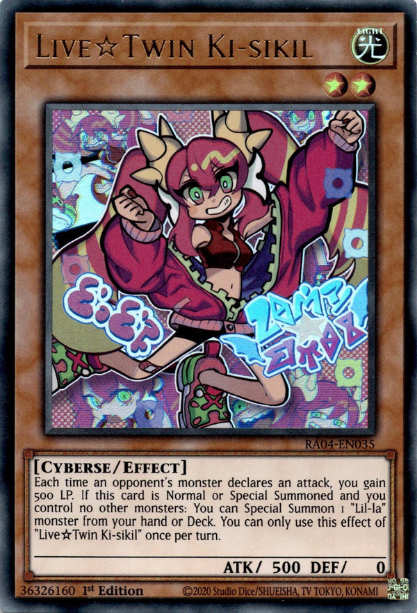 Yugioh Live Twin Ki-sikil RA04-EN035 Ultra Rare 1st Edition NM