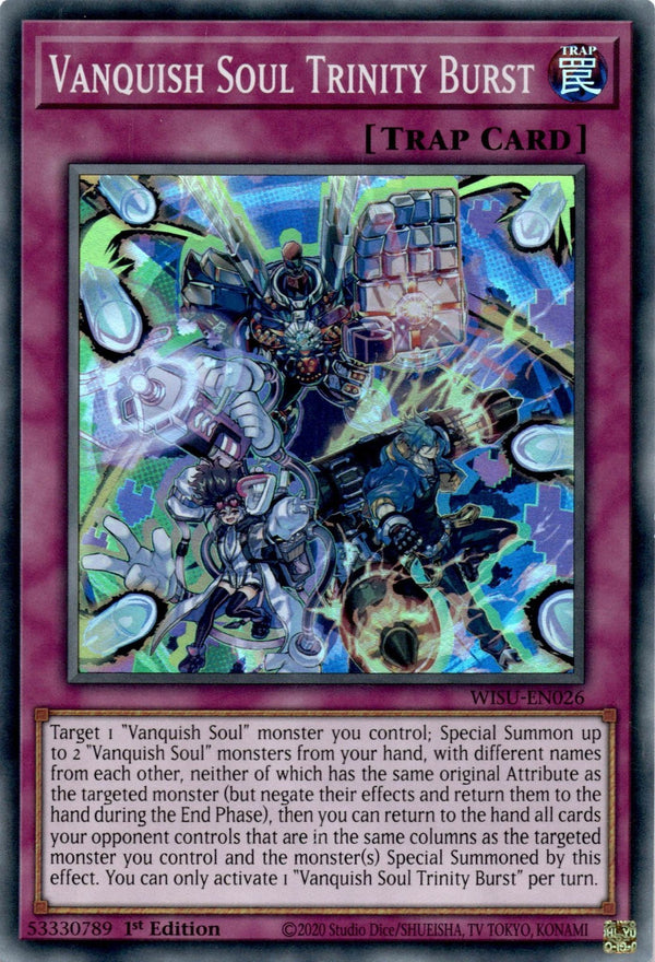 Yugioh Vanquish Soul Trinity Burst WISU-EN026 Super Rare 1st Edition LP