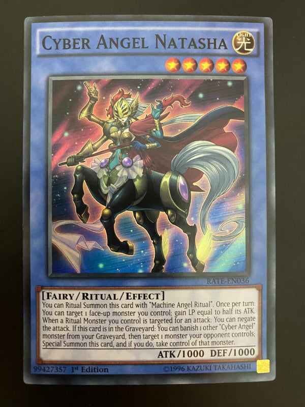 Yugioh Cyber Angel Natasha RATE-EN036 1st Edition Super Rare NM