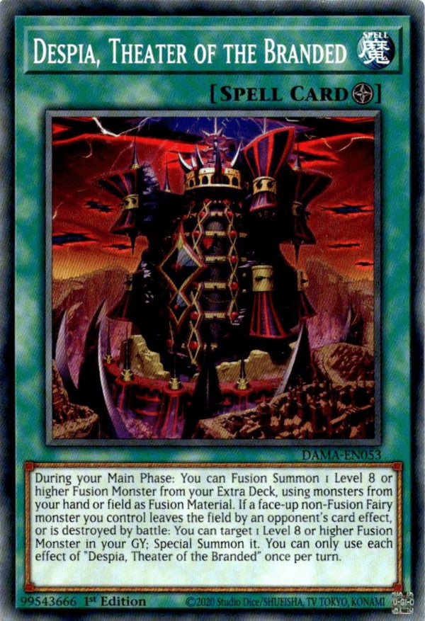 Yugioh Despia, Theater of the Branded DAMA-EN053 Common 1st Edition NM