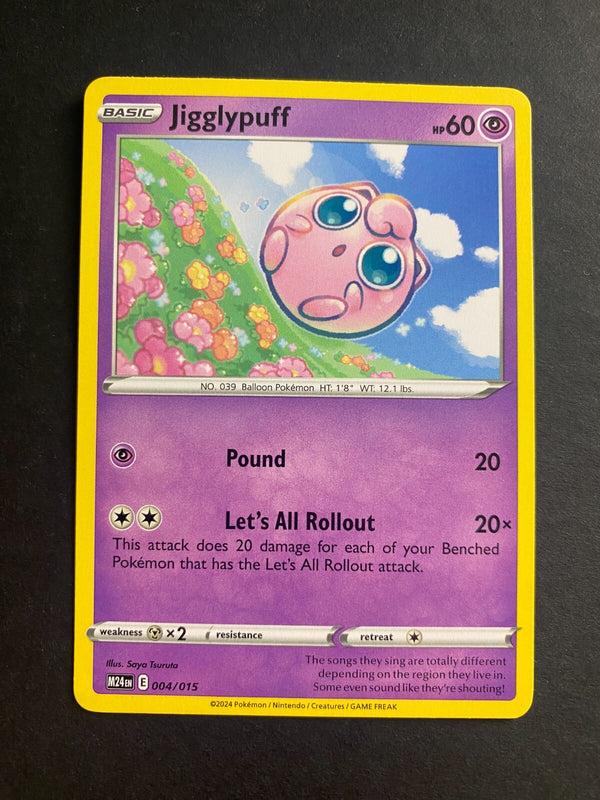 Pokemon Jigglypuff M24EN 004/015 McDonalds 2024 Non Holo NM