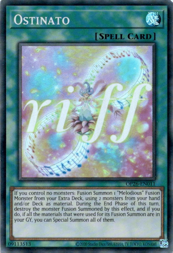 Yugioh Ostinato OP26-EN011 Super Rare Unlimited Edition MP