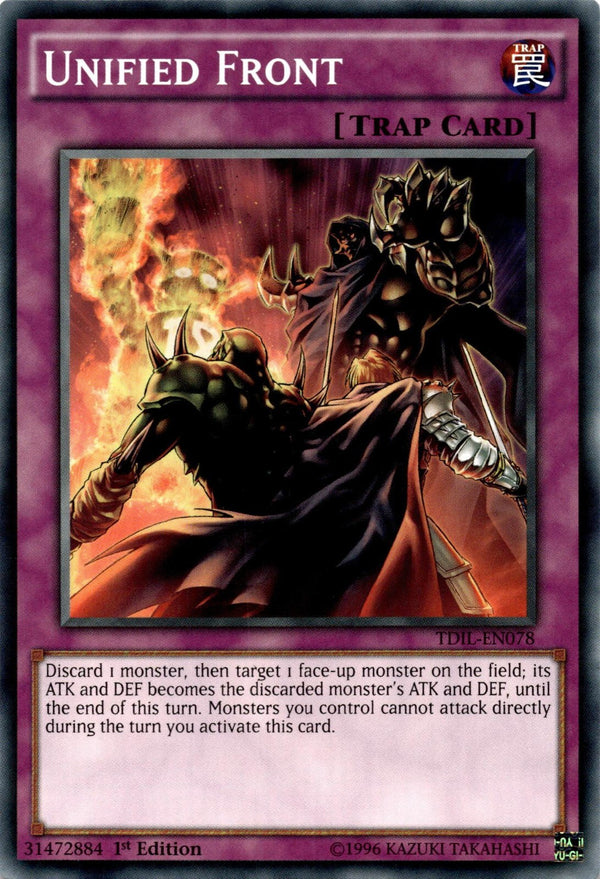 Yugioh Unified Front TDIL-EN078 Common 1st Edition NM