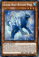Yugioh Glacial Beast Blizzard Wolf BLAR-EN031 Secret Rare 1st Edition NM