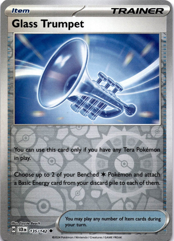 Pokemon Glass Trumpet 135/142 Stellar Crown Reverse Holo NM