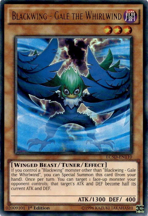 Yugioh Blackwing - Gale the Whirlwind LC5D-EN110 Ultra Rare 1st Edition MP