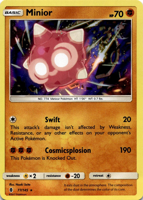 Pokemon Minior 77/145 Guardians Rising Holo VLP/NM