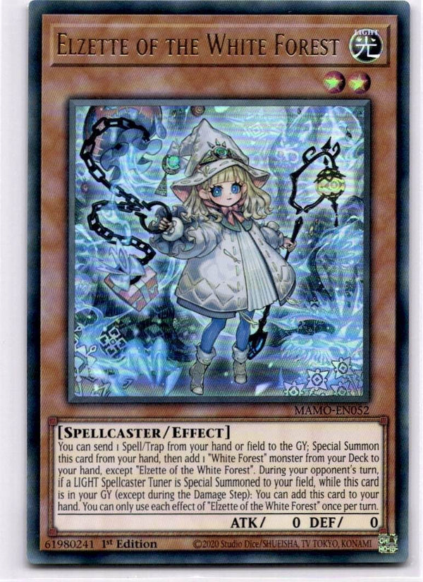 Yugioh Elzette of the White Forest MAMO-EN052 Ultra Rare 1st Edition NM