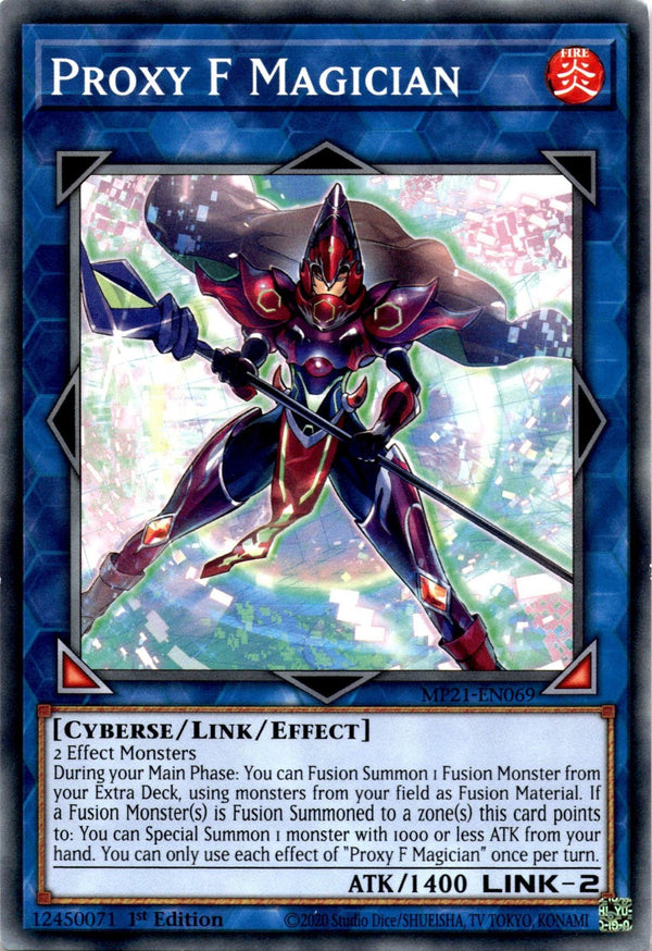 Yugioh Proxy F Magician MP21-EN069 Common 1st Edition MP