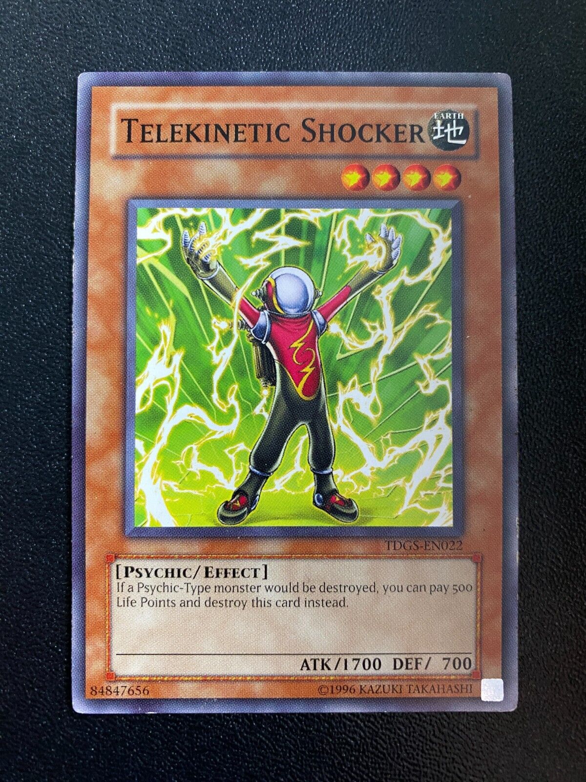 Yugioh Telekinetic Shocker TDGS-EN022 Common Unlimited Edition HP