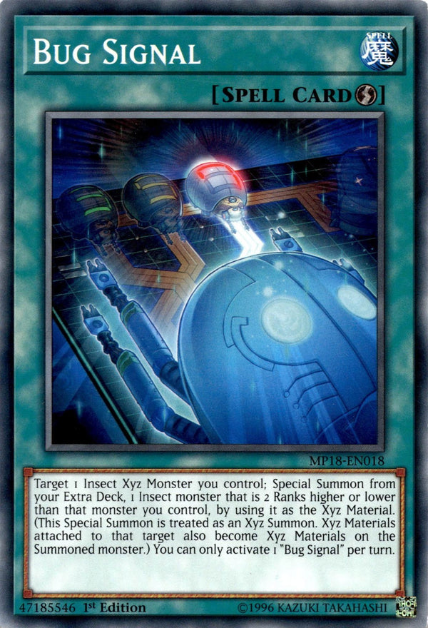 Yugioh Bug Signal MP18-EN018 Common 1st Edition VLP/NM
