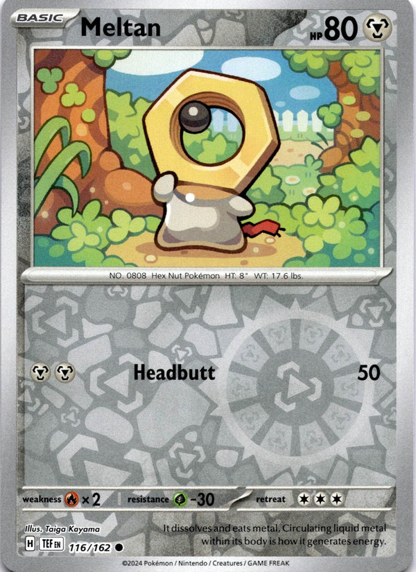 Pokemon Meltan 116/162 Temporal Forces Reverse Holo NM