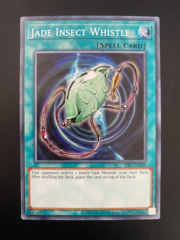 Yugioh Jade Insect Whistle IOC-EN100 Common Unlimited Edition NM/MINT