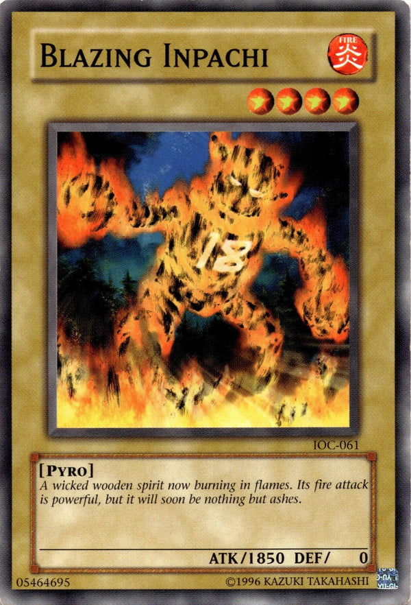 Yugioh Blazing Inpachi IOC-061 Common Unlimited Edition HP/MP