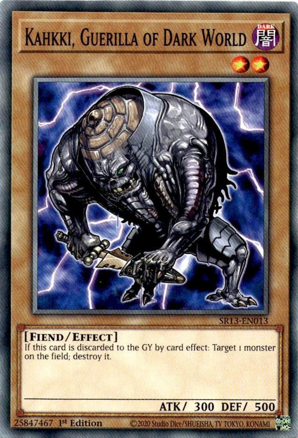 Yugioh Kahkki, Guerilla of Dark World SR13-EN013 Common 1st Edition NM