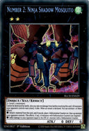 Yugioh Number 2: Ninja Shadow Mosquito BLCR-EN029 Secret Rare 1st Edition NM