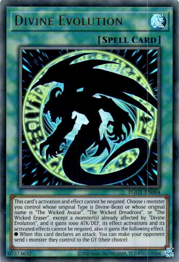Yugioh Divine Evolution EGO1-EN004 Ultra Rare Unlimited Edition NM