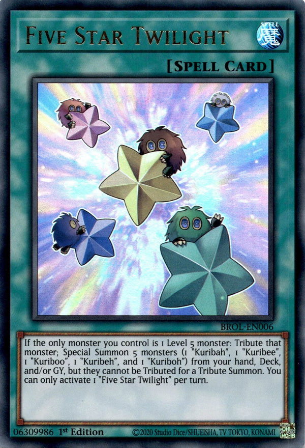 Yugioh Five Star Twilight BROL-EN006 Ultra Rare 1st Edition LP/NM