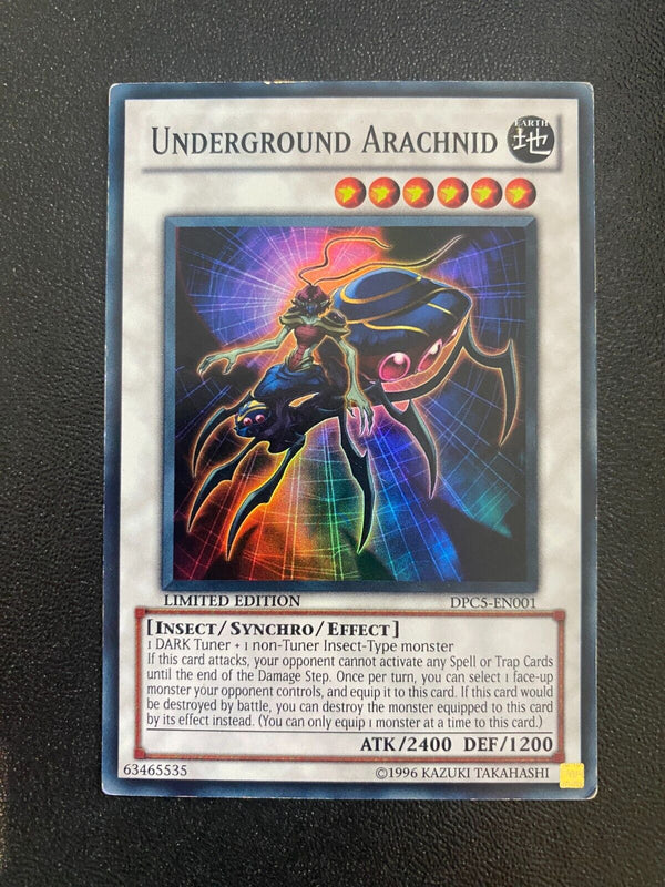 Yugioh Underground Arachnid DPC5-EN001 Super Rare Limited Edition MP/LP