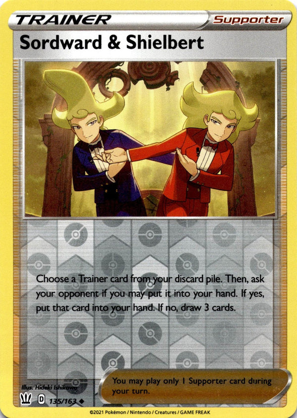 Pokemon Sordward and Shielbert 135/163 Battle Styles Reverse Holo NM