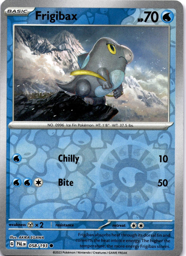 Pokemon Frigibax 058/193 Paldea Evolved Reverse Holo NM