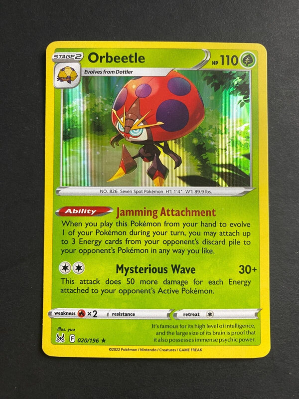 Pokemon Orbeetle 020/196 Lost Origin Holo NM