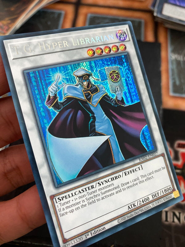 Yugioh T.G. Hyper Librarian RA02-EN027 Secret Rare 1st Edition NM