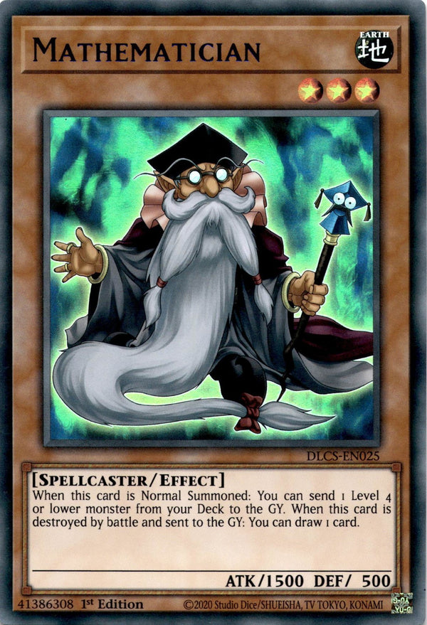 Yugioh Mathematician DLCS-EN025 Blur Ultra Rare 1st Edition VLP/NM