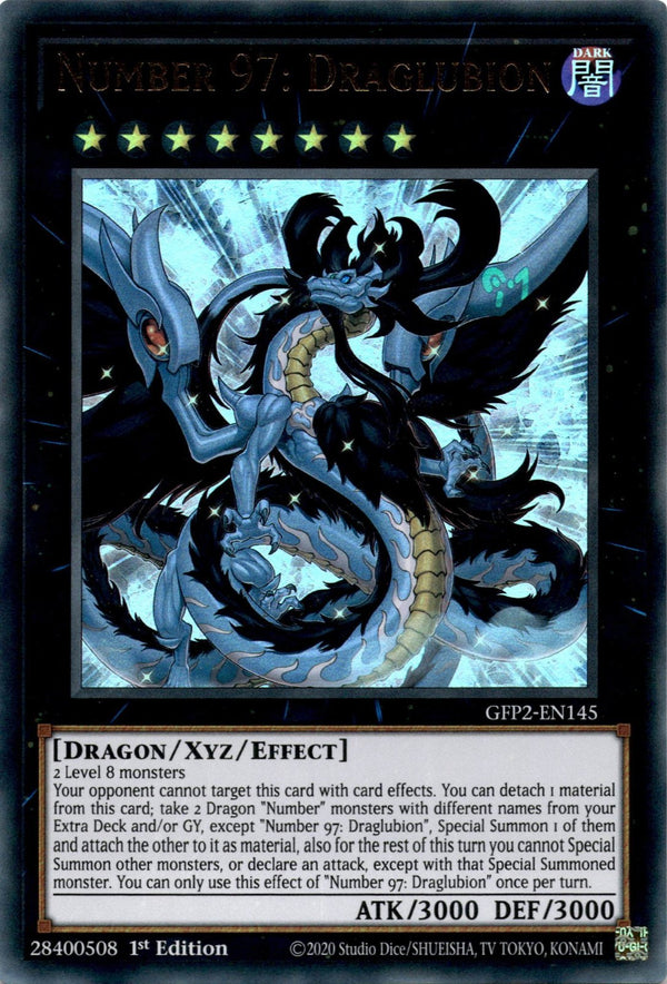 Yugioh Number 97: Draglubion GFP2-EN145 Ultra Rare 1st Edition NM