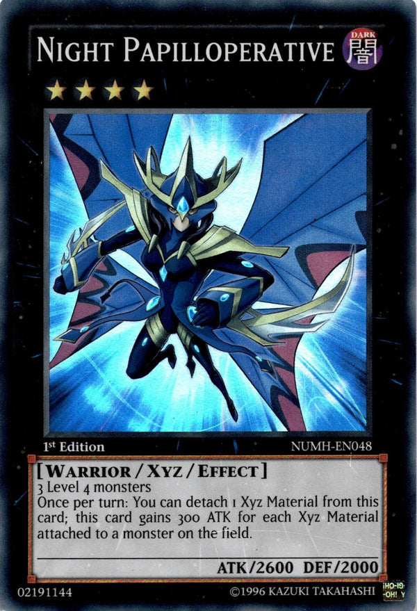 Yugioh Night Papilloperative NUMH-EN048 Super Rare 1st Edition NM