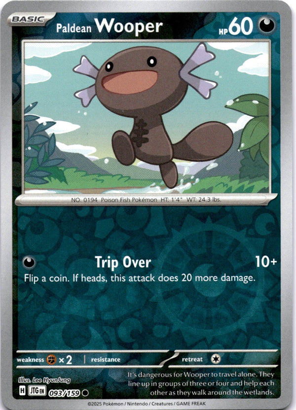 Pokemon Paldean Wooper 093/159 Journey Together Reverse Holo NM