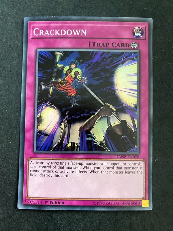 Yugioh Crackdown DANE-EN078 Super Rare 1st Edition VLP/NM