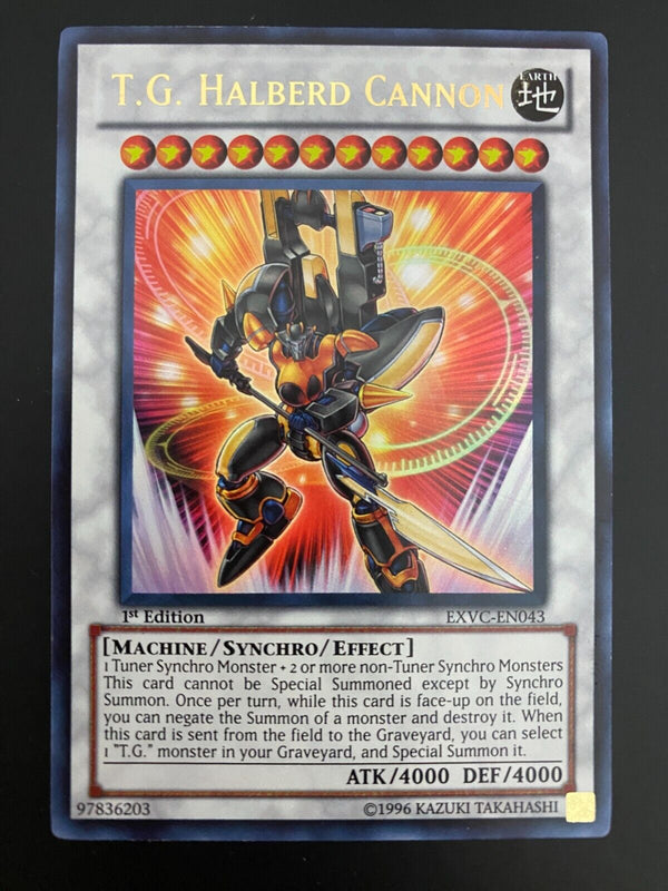 Yugioh T.G. Halberd Cannon EXVC-EN043 1st Edition Ultra Rare NM/MINT (Markings)