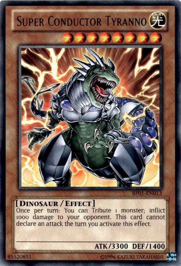 Yugioh Super Conductor Tyranno BP01-EN013 Rare Unlimited Edition NM