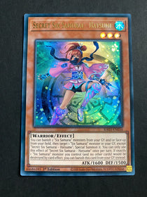 Yugioh Secret Six Samurai - Hatsume RA03-EN016 Ultra Rare 1st Edition NM