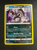 Pokemon Galarian Obstagoon 161/264 Fusion Strike Holo VLP/NM