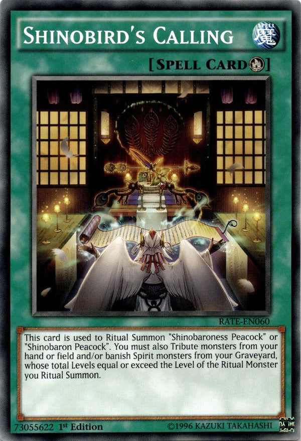 Yugioh Shinobird's Calling RATE-EN060 Common 1st Edition NM