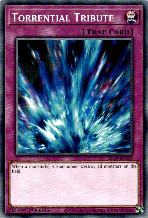 Yugioh Torrential Tribute LED9-EN029 Common 1st Edition NM