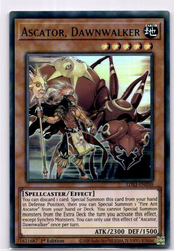 Yugioh Ascator, Dawnwalker LDS3-EN050 Blue Ultra Rare 1st Edition NM