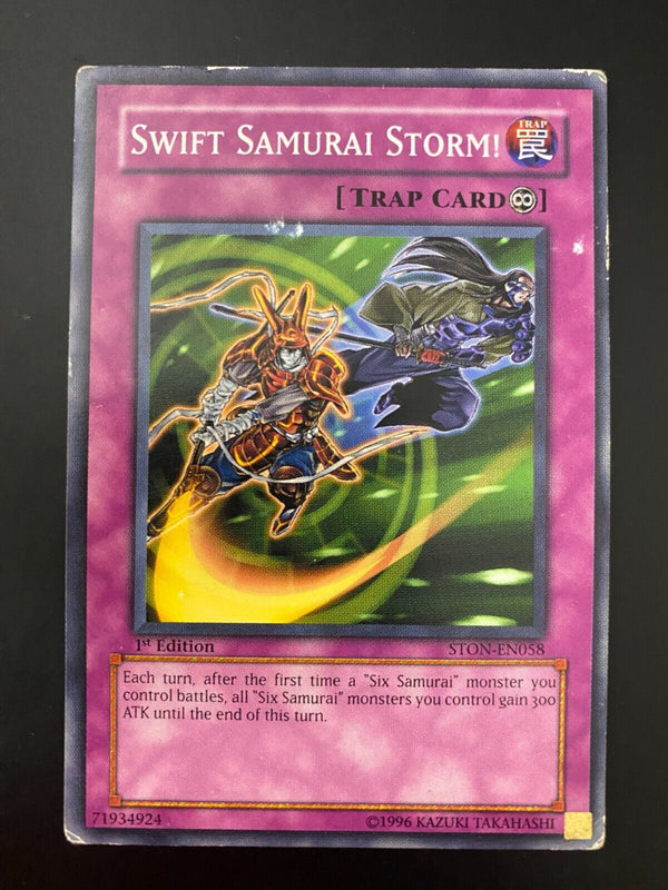 Yugioh Swift Samurai Storm! STON-EN058 Common 1st Edition HP