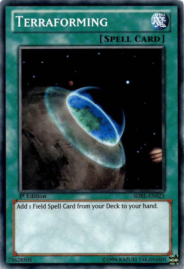 Yugioh Terraforming SDRE-EN025 Common 1st Edition MP
