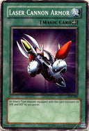 Yugioh Laser Cannon Armor LOB-089 Common Unlimited Edition DAMAGED