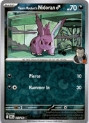 Pokemon Team Rocket's Nidoran 117/182 Destined Rivals Reverse Holo NM