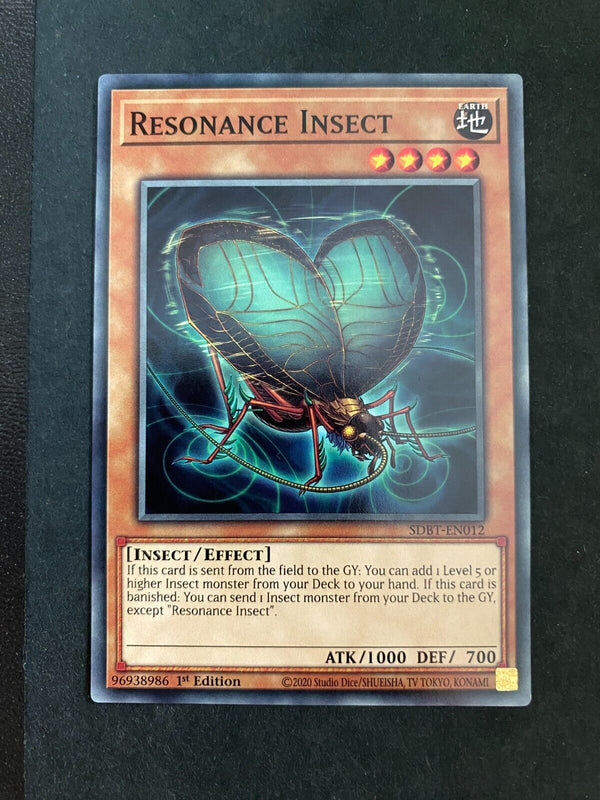 Yugioh Resonance Insect SDBT-EN012 Common 1st Edition NM