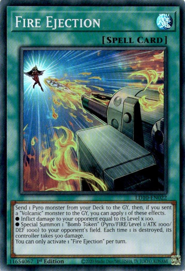 Yugioh Fire Ejection LD10-EN022 Super Rare 1st Edition NM
