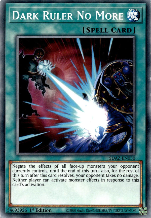 Yugioh Dark Ruler No More SDAZ-EN030 Common 1st Edition LP
